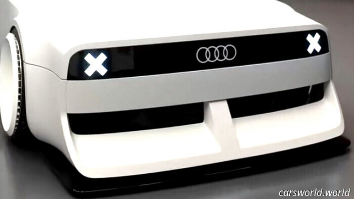 Audi построила ретро-рейсер RS3, который выглядит так, будто он переместился во времени из 1989 года | Carscoops